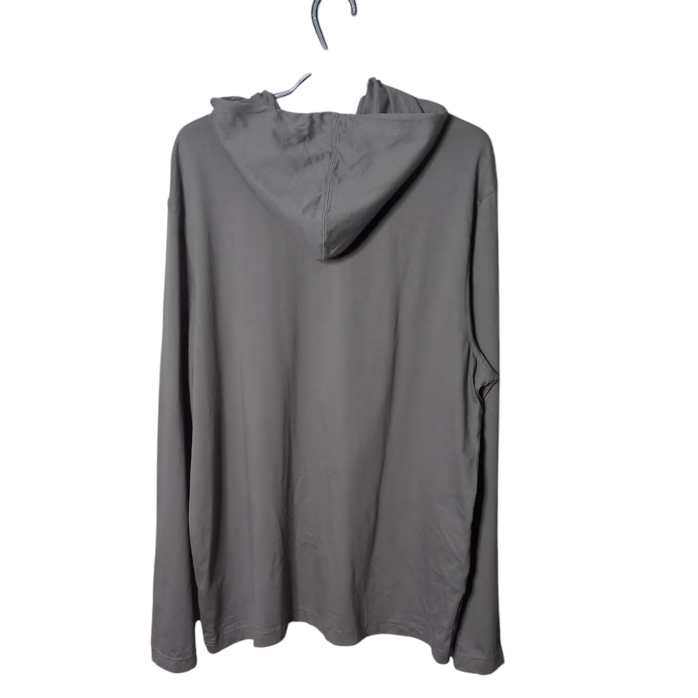 Brooks Brothers Gray Hooded Long Sleeve Shirt Size XL - Picture 2 of 5